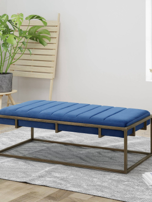 Magdalene Modern Velvet Ottoman Bench - Christopher Knight Home