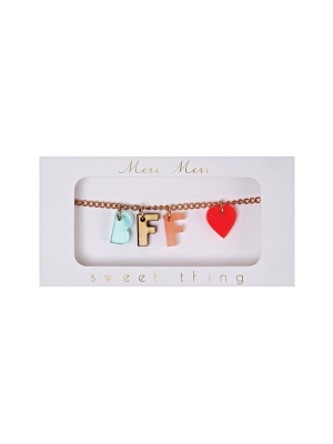 Meri Meri Glitter B.f.f. Charm Bracelet