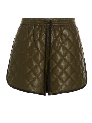 Self-portrait Quilted Drawstring Shorts