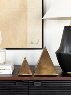 Aged Brass Pyramid