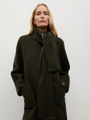 Straight-cut Wool Coat