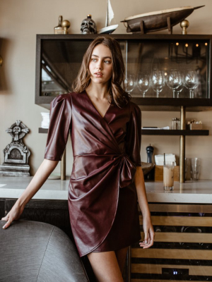 Alaina Faux Leather Dress