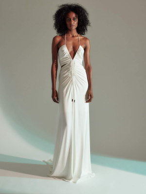 Grace Ruched Jersey Gown