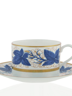 Hampton Court Blue Teacup & Saucer