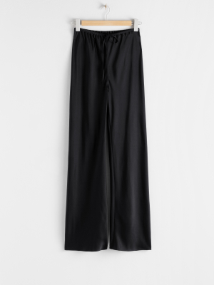 Slouchy Drawstring Trousers