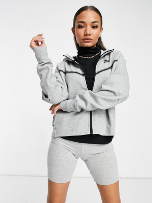 Nike Tech Fleece Hoodie In Gray