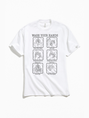 Wash Your Hands Instructions Tee