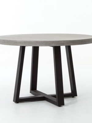 Cyrus Round Dining Table - Grey