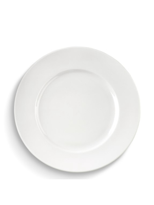 Brasserie All-white Porcelain Dinner Plates, Set Of 4