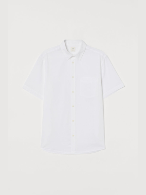 Regular Fit Linen-blend Shirt