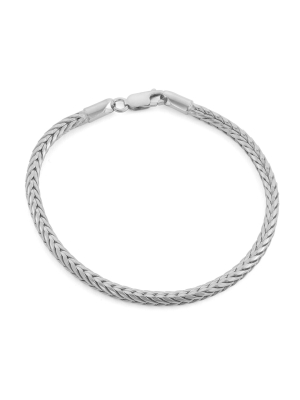 Tiara Sterling Silver Foxtail Chain Bracelet