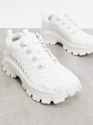 Cat Intruder Sneakers In Triple White