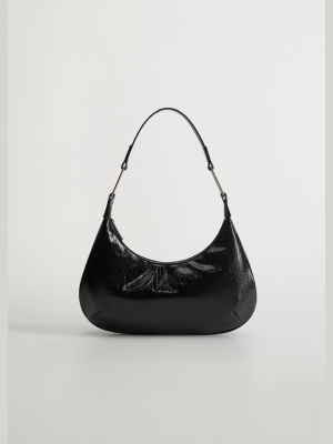 Patent Leather Baguette Bag