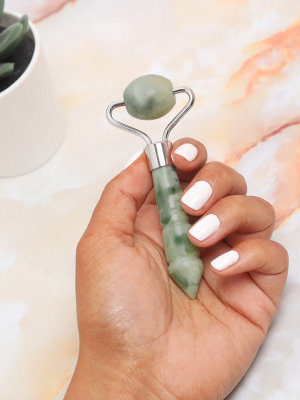 Mini Jade Green Facial Massage Roller