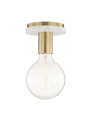 Chloe 1 Light Semi Flush