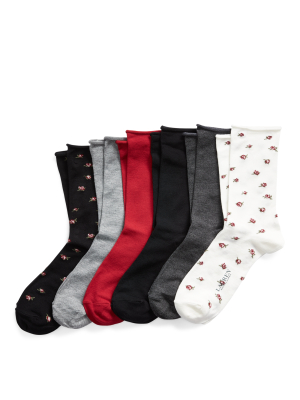 Floral Crew Sock 6-pack