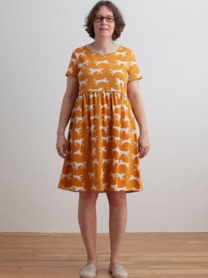 Women's Stockholm Dress - Cats Gold