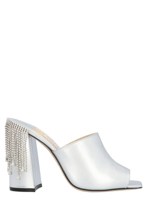 Jimmy Choo Baia 10 Block Heel Mules