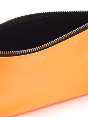 Comme Des Garçons Wallet Super Fluo Pouch