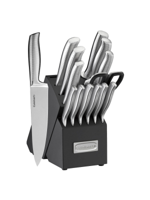 Cuisinart Elite 15pc German Stainless Steel Cutlery Block Set - C77ss-15pg