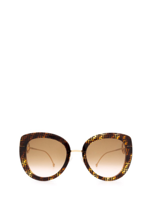 Fendi Eyewear Oversize Frame Sunglasses