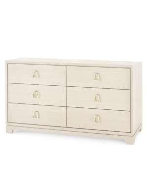 Bungalow 5 Stanford Extra Large 6-drawer Dresser - Blanched Oak