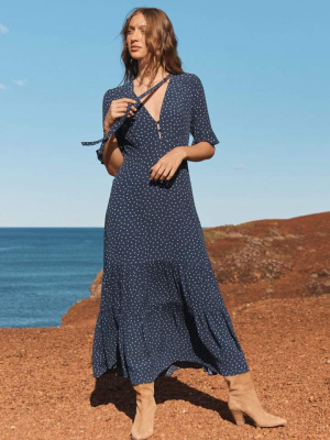 Avalie Viola Maxi Dress Navy