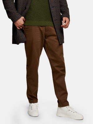 Sand Tapered Twill Pants