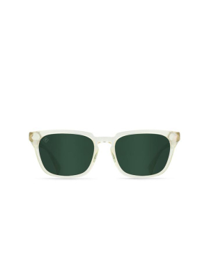 Raen Hirsch Square Sunglasses - Brut Green Polarized