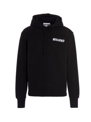 Moschino Symbols Logo Embroidered Hoodie