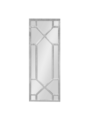 18" X 47" Vanderford Decorative Wall Mirror Silver - Kate And Laurel