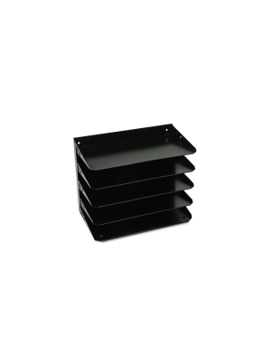 Steelmaster Multi-tier Horizontal Legal Organizers Five Tier Steel Black 2645hlbk