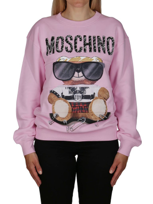 Moschino Teddy Logo Printed Sweatshirt