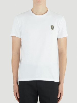 Alexander Mcqueen Skull Patch Crewneck T-shirt