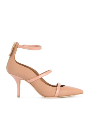 Robyn 70mm - Nude Leather Pointed Heel