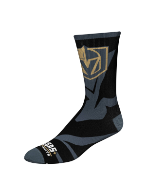 Nhl Vegas Golden Knights Tone Black Crew Socks