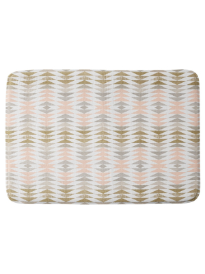 Georgiana Paraschiv Triangles Cushion Bath Mat (36"x24") - Deny Designs