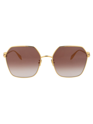 Alexander Mcqueen Eyewear Hexagon-frame Sunglasses