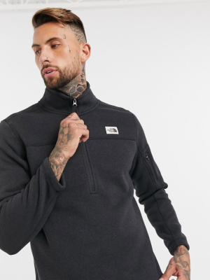 The North Face Gordon Lyons 1/4 Zip Fleece In Black