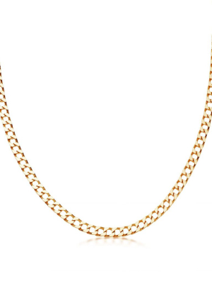 Lucy Williams Flat Curb Chain Necklace