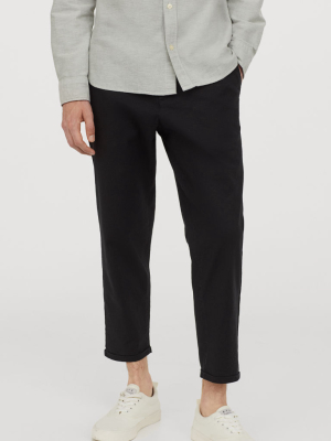 Linen-blend Pants