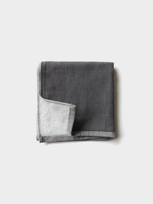 Yoshii Chambray Washcloth, Charcoal