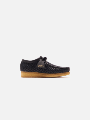 Clarks Wallabee - Black Raffia