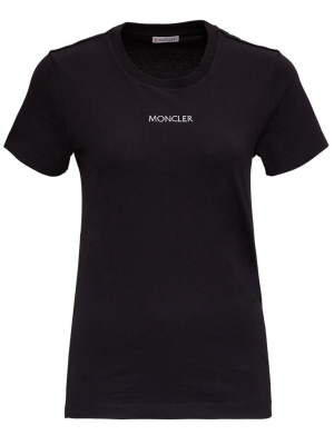 Moncler Logo Embroidered T-shirt