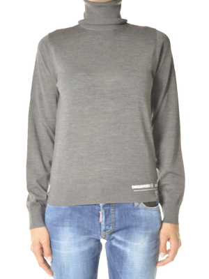 Dsquared2 Logo Turtleneck Jumper