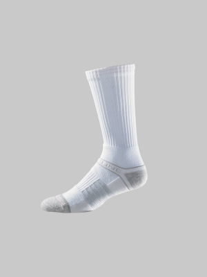 Men's Strideline Crew Athletic Socks - White One Size