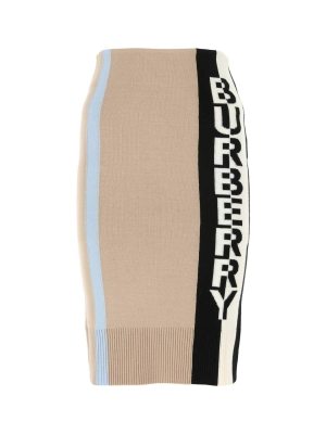 Burberry Jacquard Midi Skirt