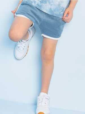 Miles Kids Terry Cloth Shorts - Candy Sky