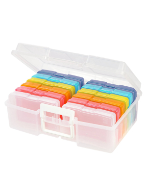 Iris 2pk Photo Storage Box And Craft Organizer Multi Color