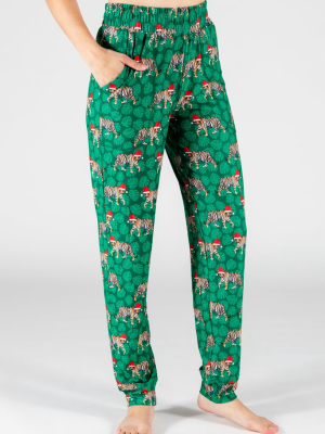 The Tinsel Tigers | Womens Christmas Pajama Bottoms